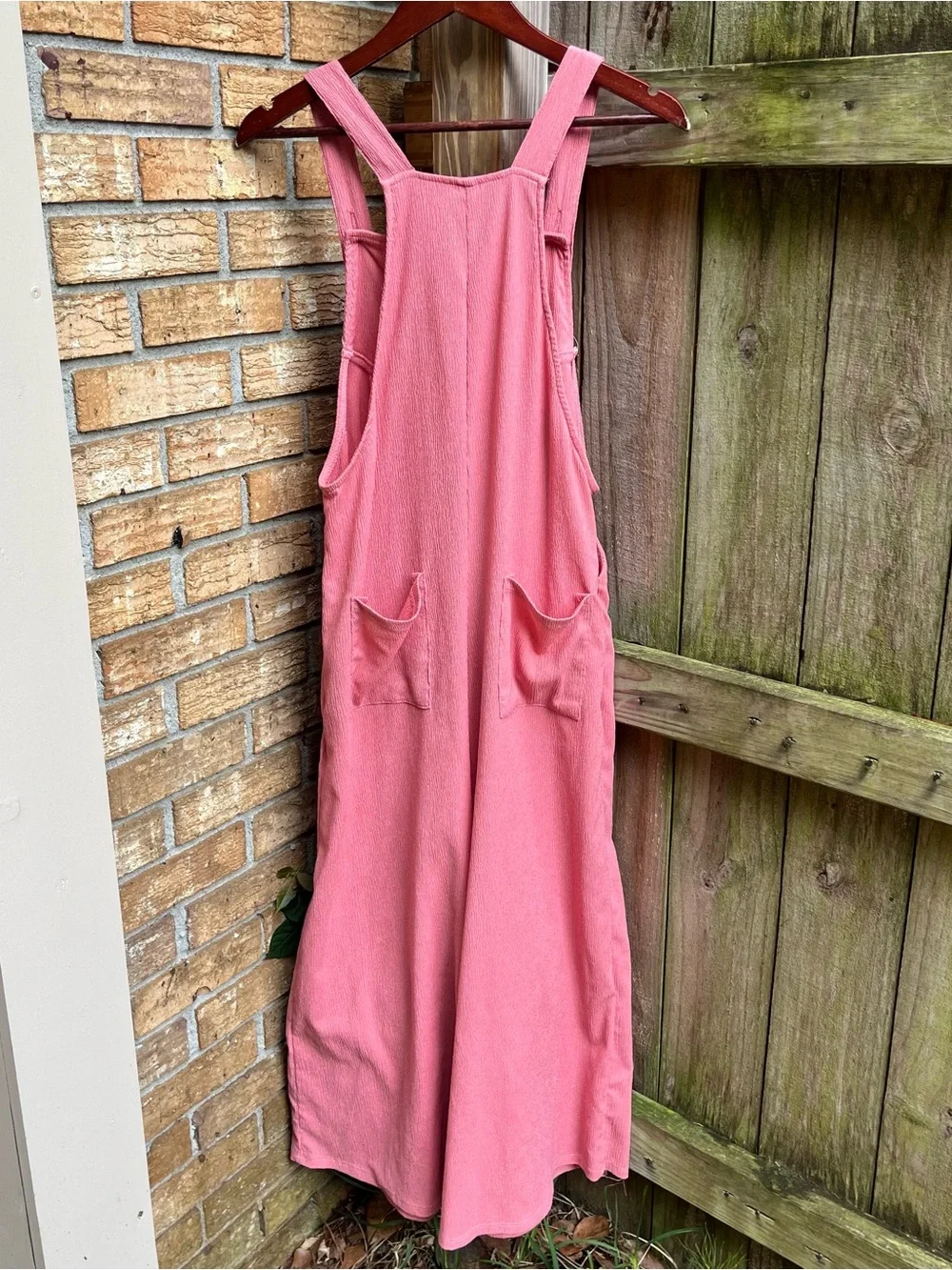 Three Bird Nest Rose Pink Wide Leg Jumpsuit Romper Boho - Picture 4 of 4